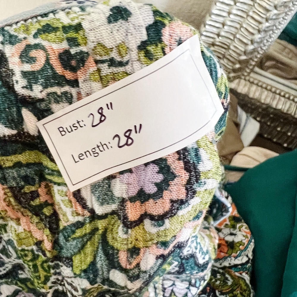 Mystree Boho Pattern Tie Front Ombr Lace Blouse - image 4